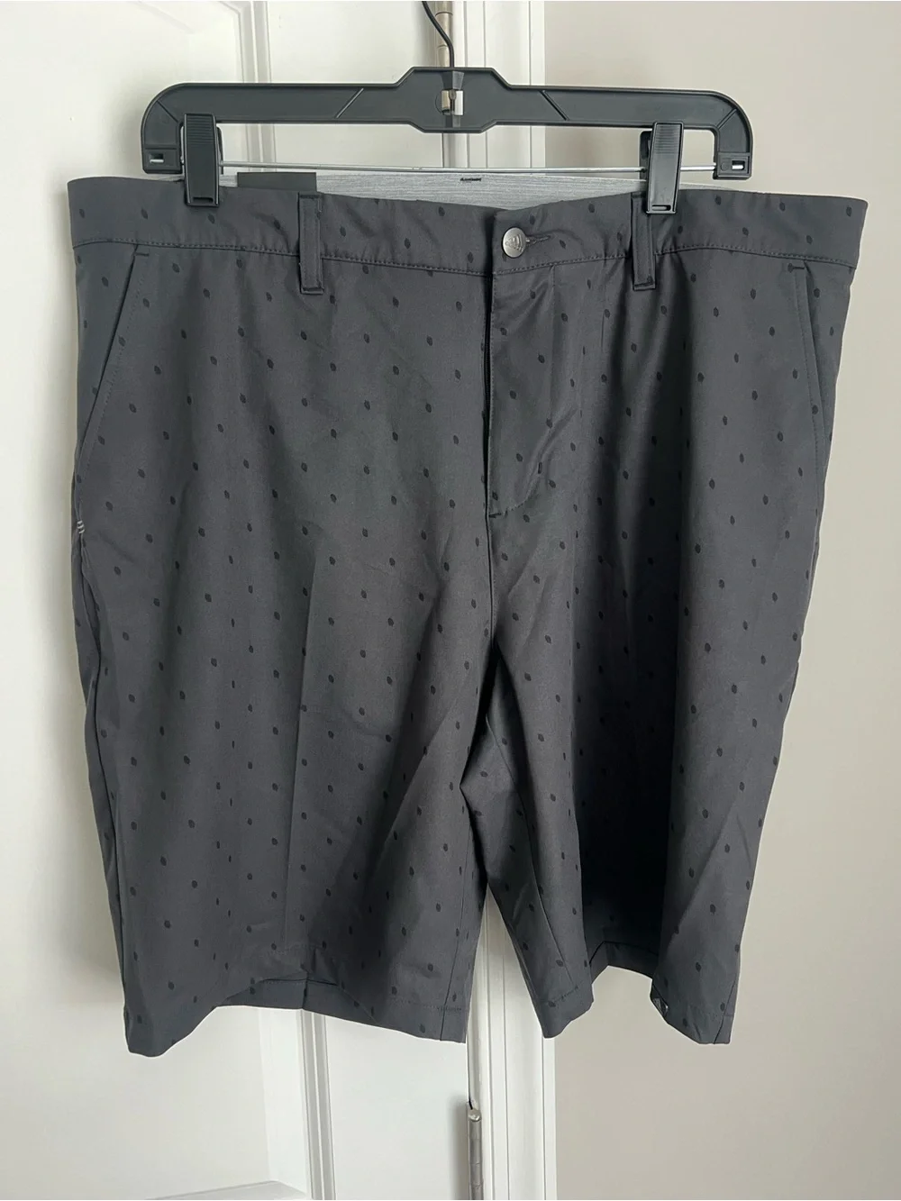 adidas Men’s Black Micro-Dot Athletic Shorts